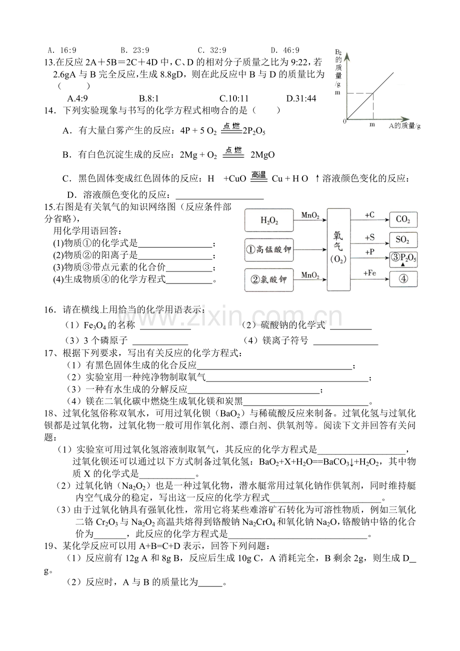 九年级化学培优试题.doc_第2页