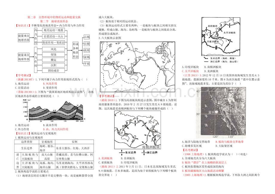 第二章自然环境中的物质运动和能量交换.doc_第1页