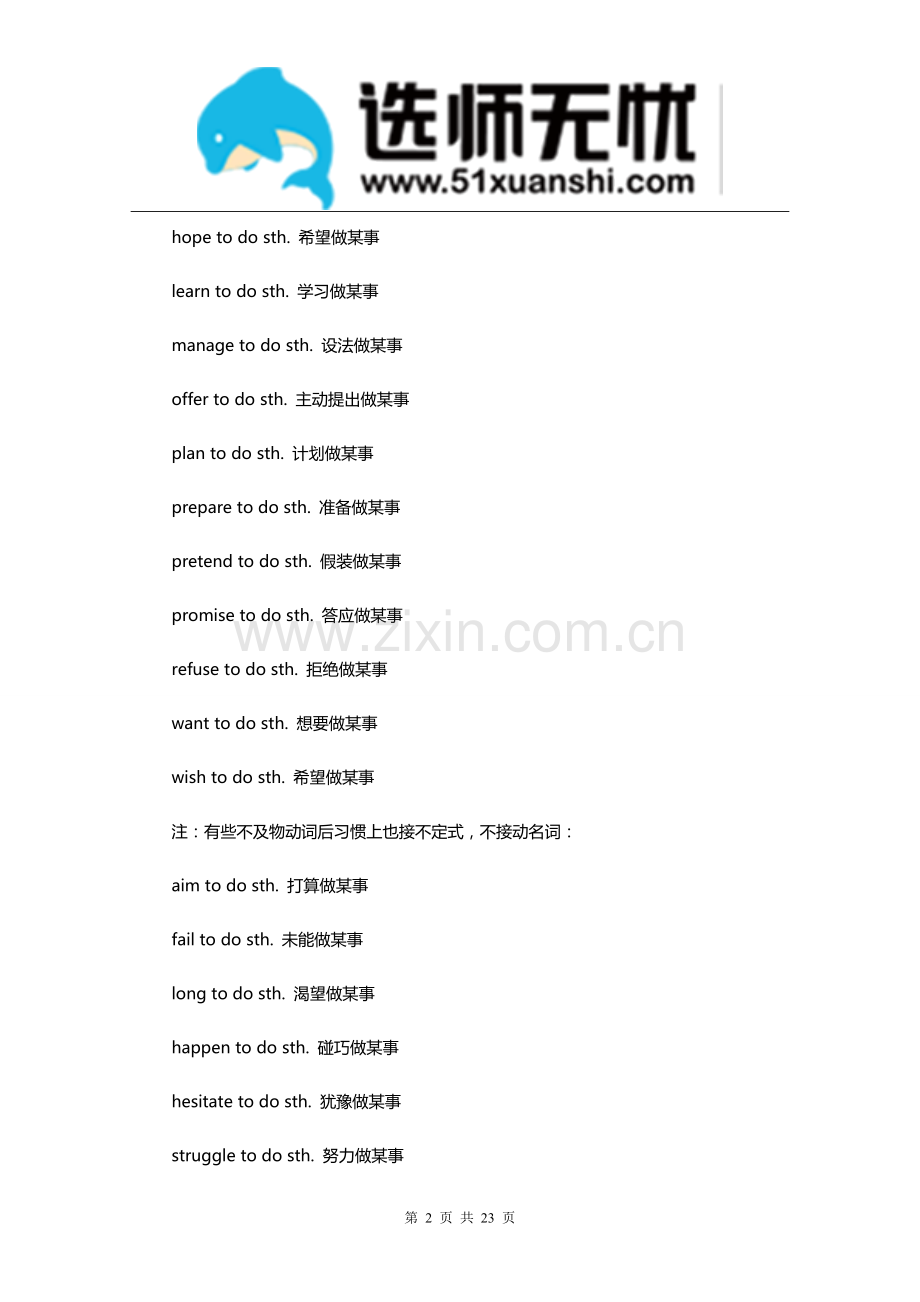 高考复习：高考英语重点词组固定搭配大全.doc_第2页