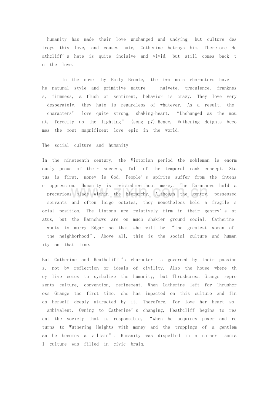 humanity--culture-wuthering-heig人性文明爱.doc_第2页