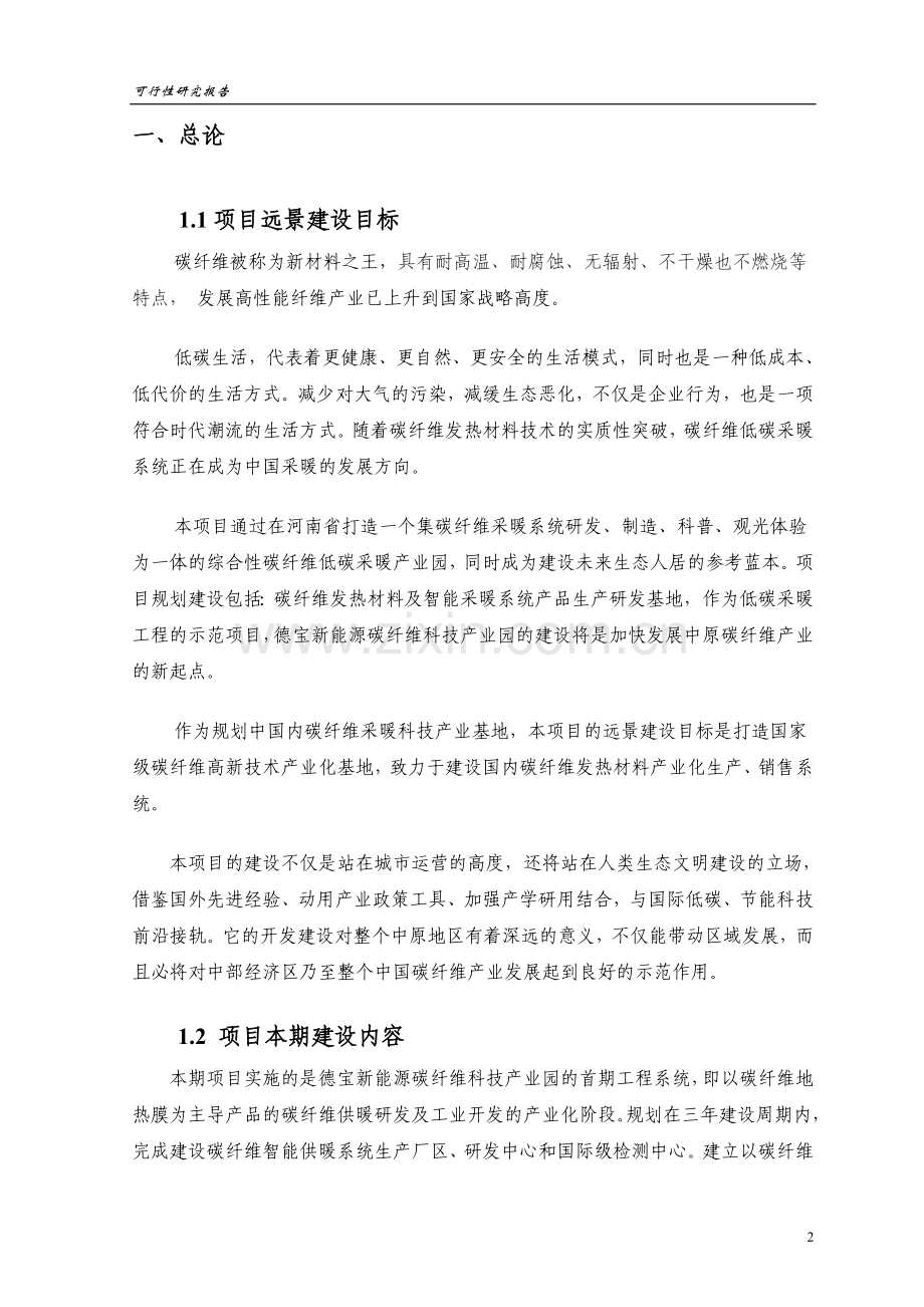 碳纤维科技产业园可行性论证报告.doc_第2页