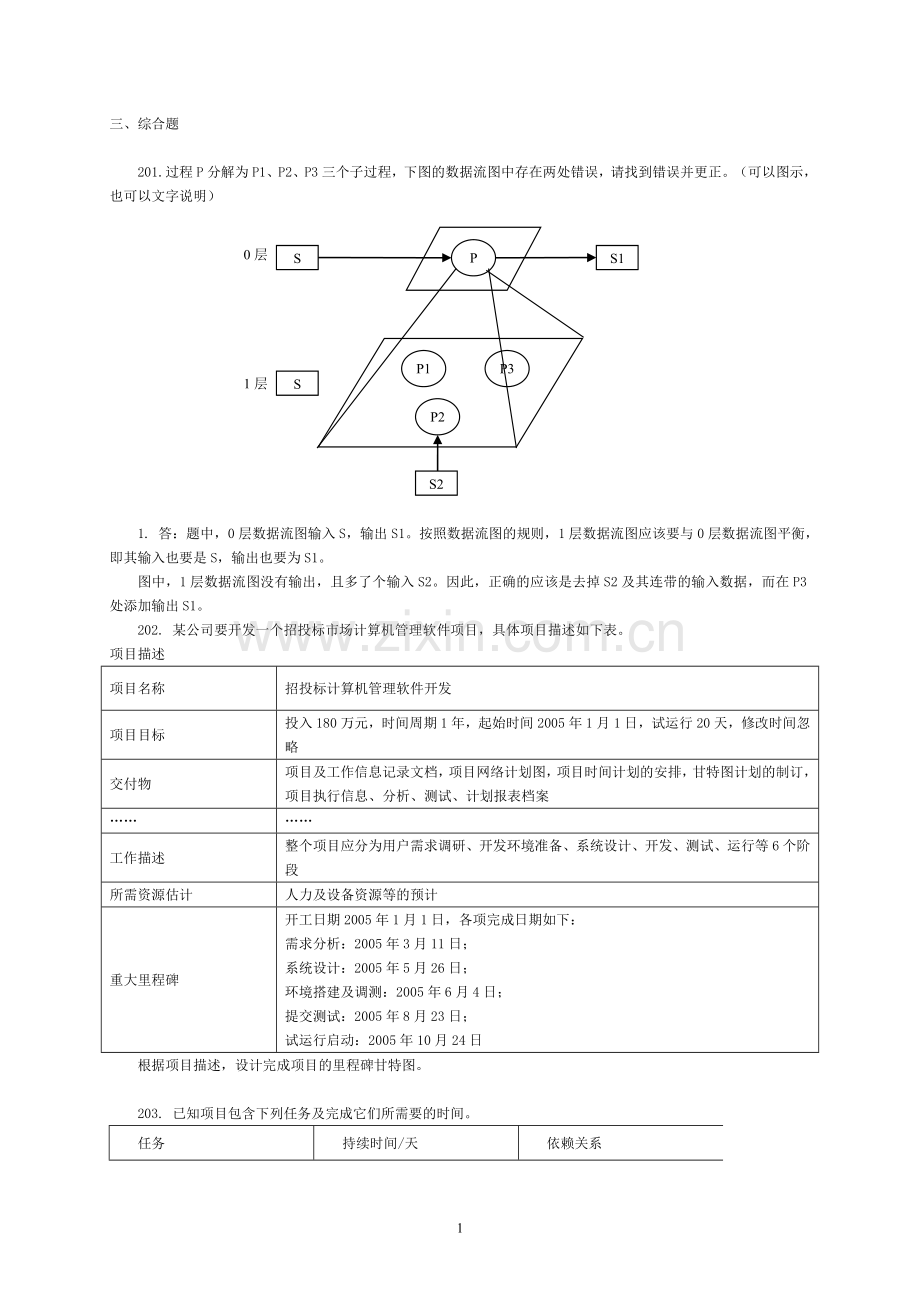 系统分析与设计综合题库.doc_第1页