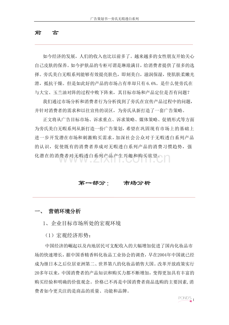 策划方案-—旁氏无暇透白系列广告策划方案.doc_第2页