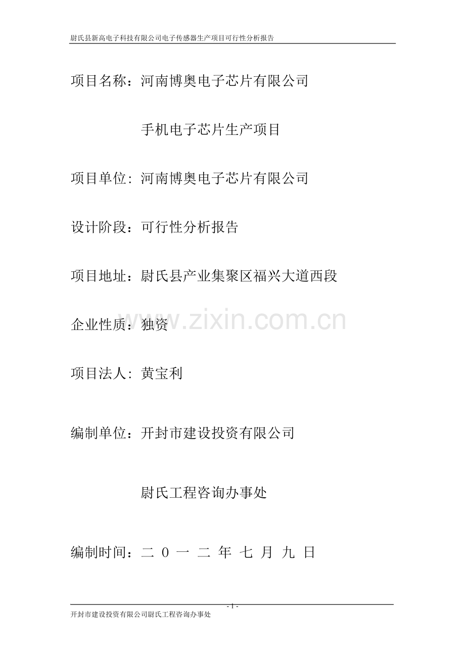 手机芯片建设投资可行性研究报告.doc_第2页