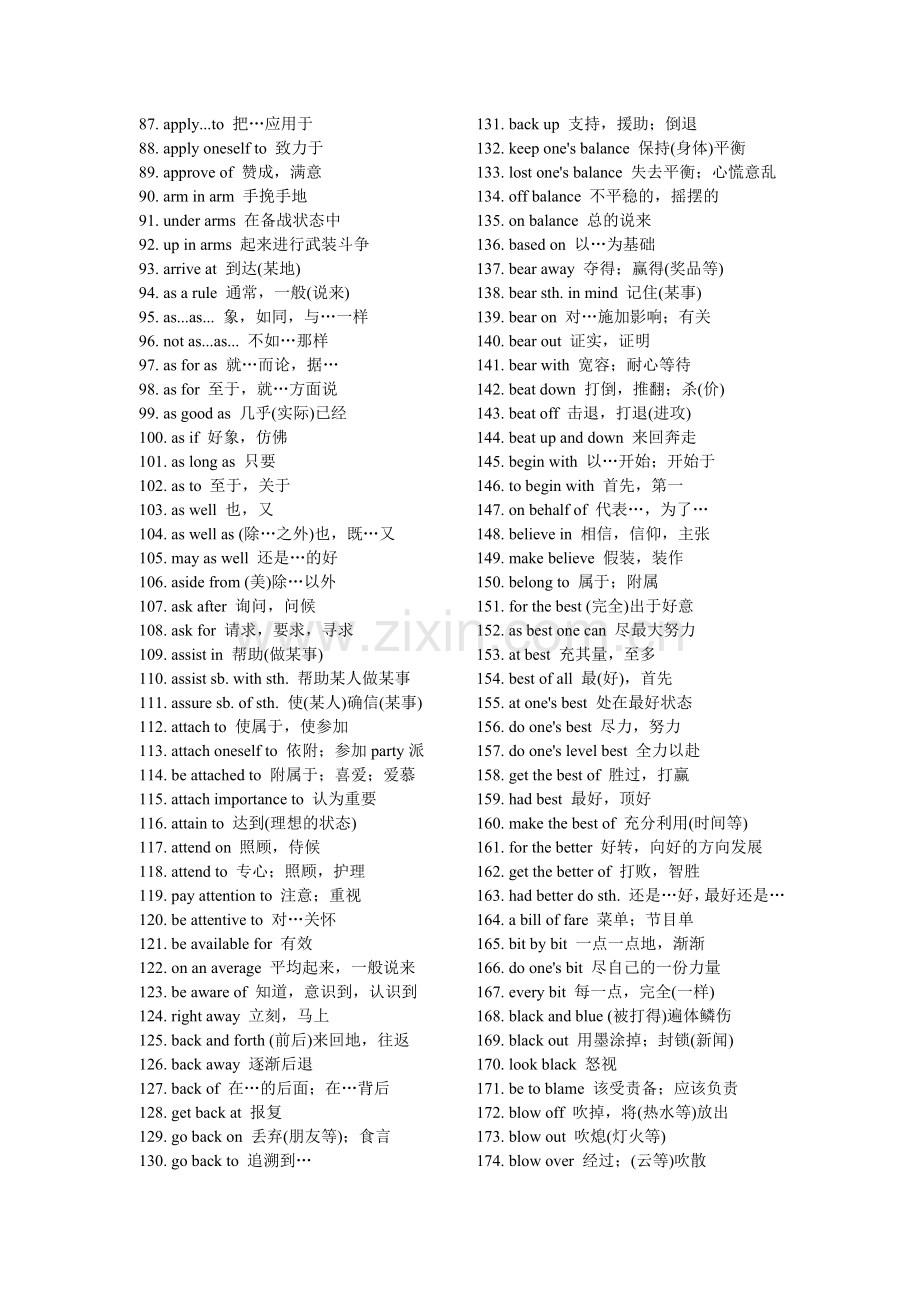 高考必考的1000个英语短语汇总.doc_第2页