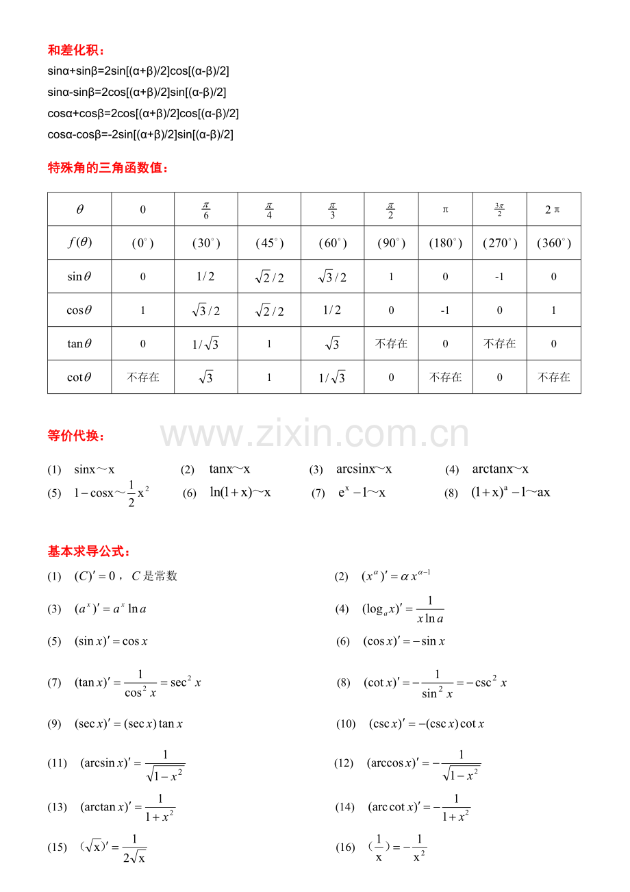 高等数学常用公式汇总————.doc_第2页