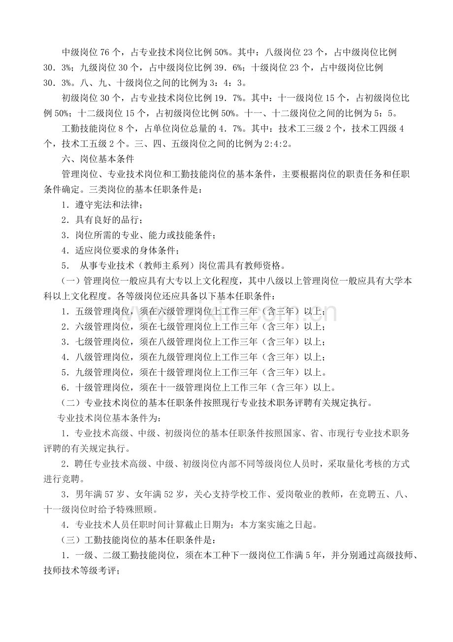 中职学校岗位设置方案及说明书.doc_第2页