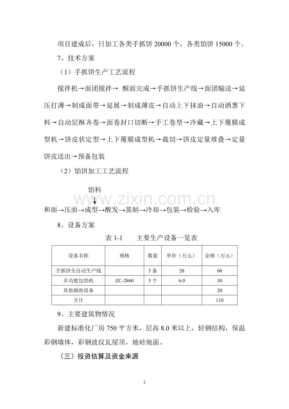 徽香昱原面制主食精深加工项目可行性论证报告.doc_第2页