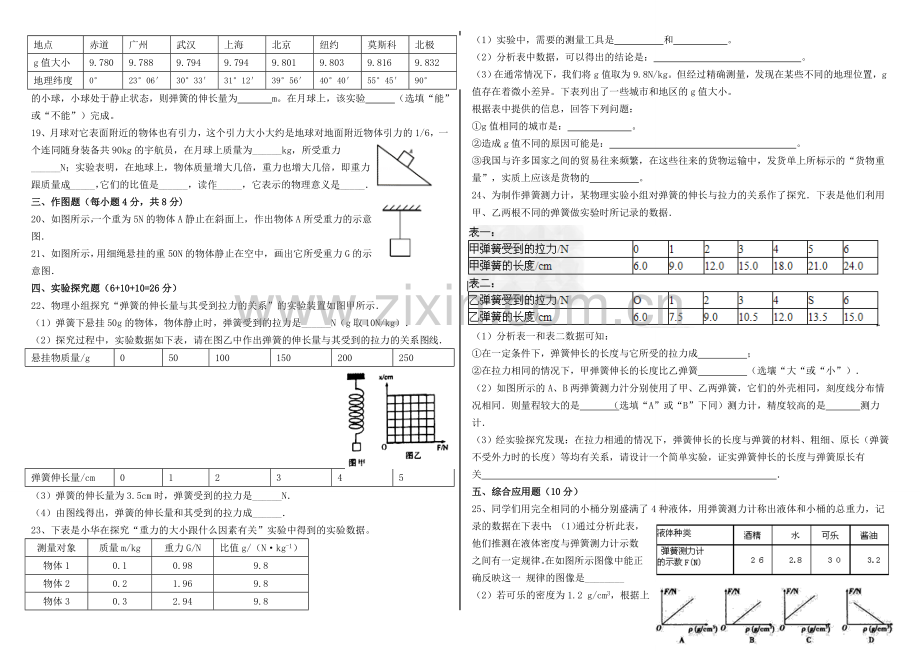 初二物理第七章单元测试黄冈金牌之路.doc_第2页