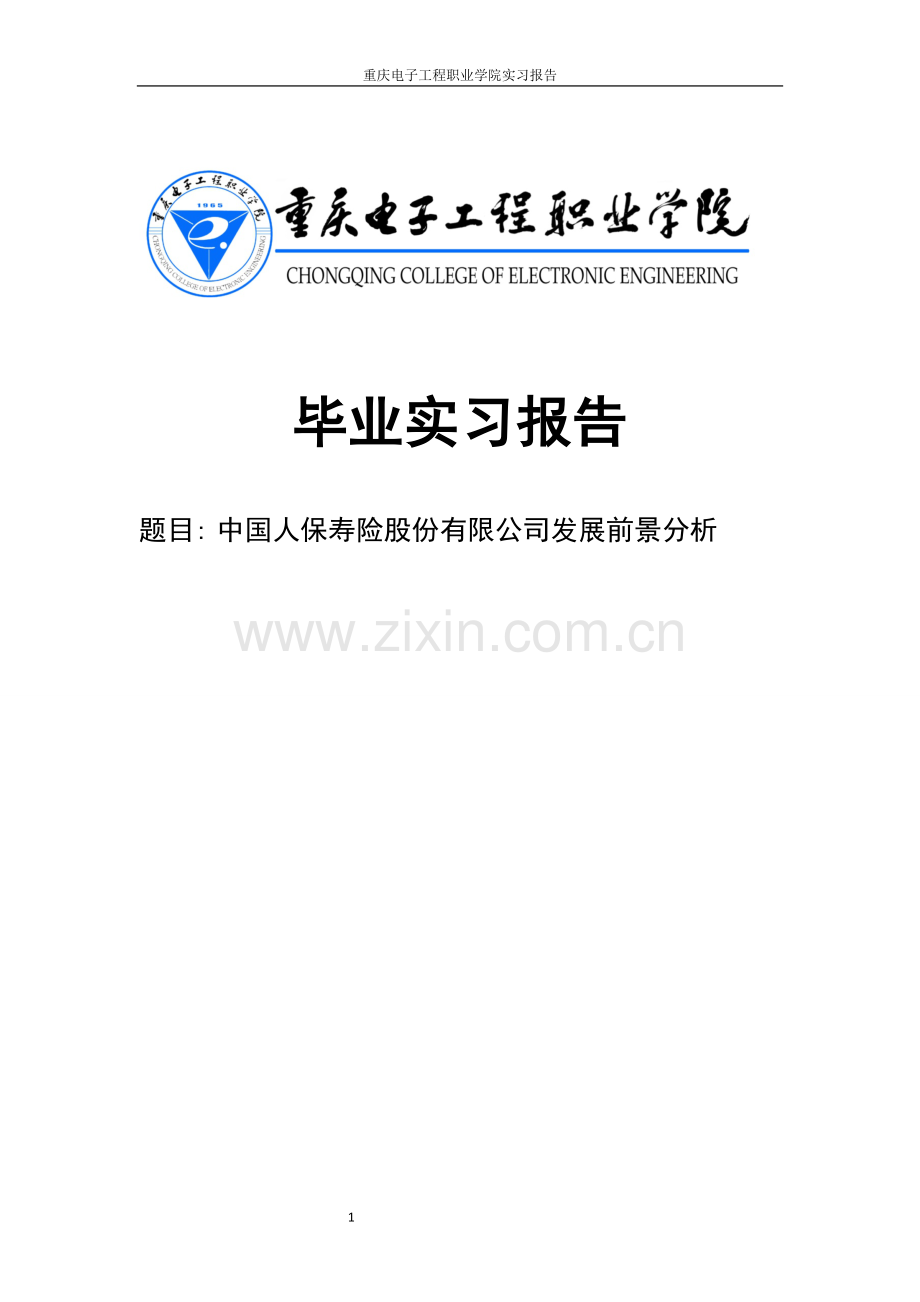中国人保寿险股份有限公司发展前景分析论文-毕业论文.doc_第1页