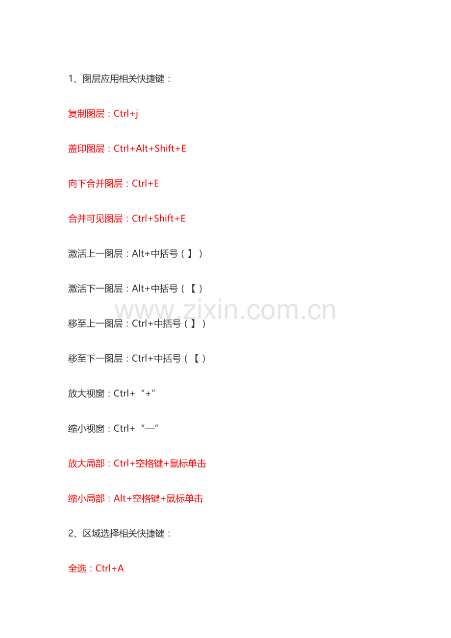 PS最常用快捷键大全.doc_第1页