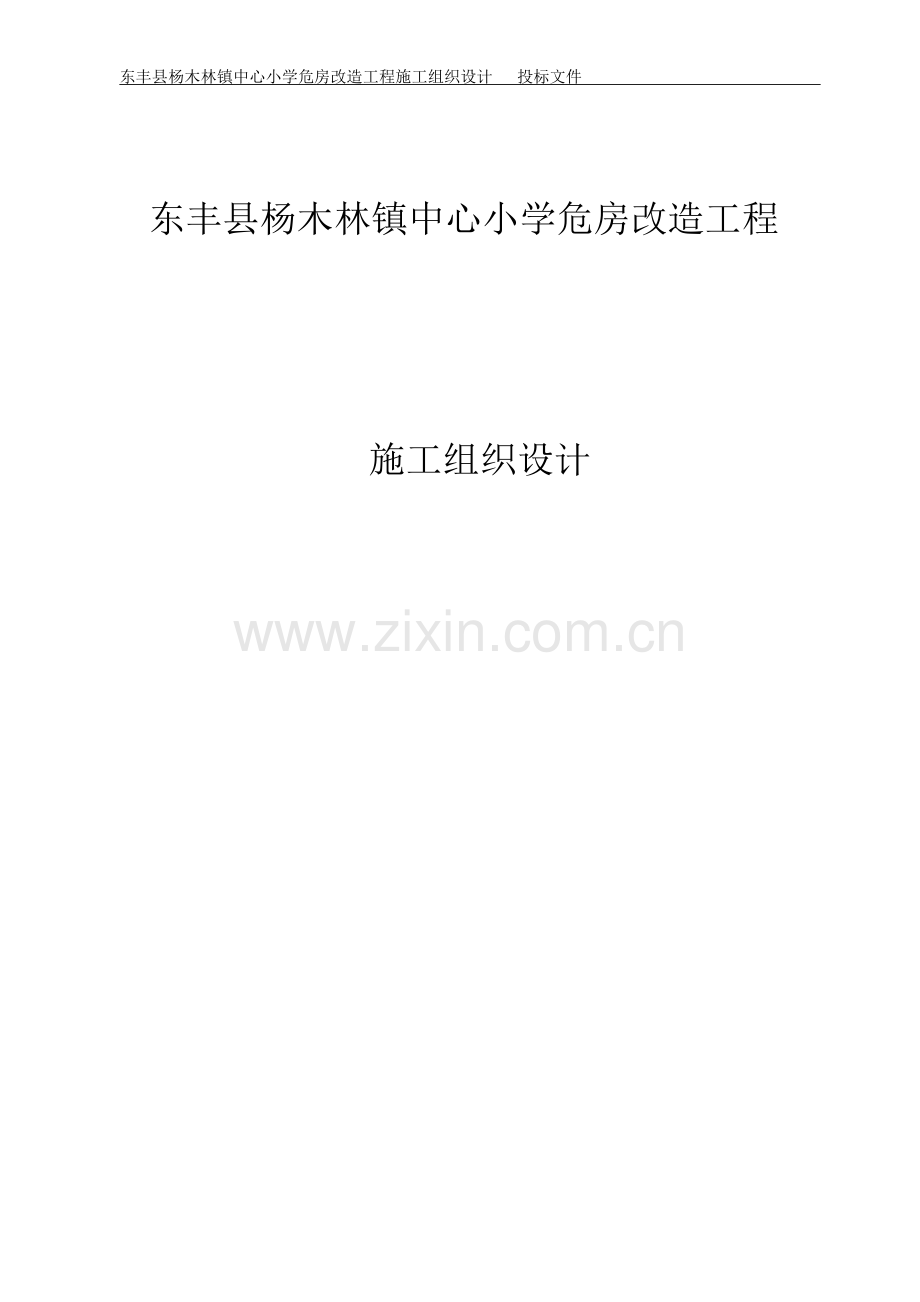 东丰县某小学改造方案.doc_第1页