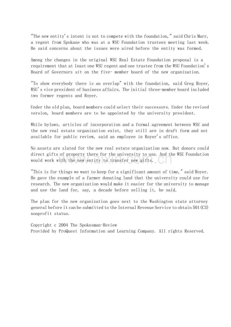 国外专业论文(全英文)-WSU-revises-plans-for-group.doc_第2页