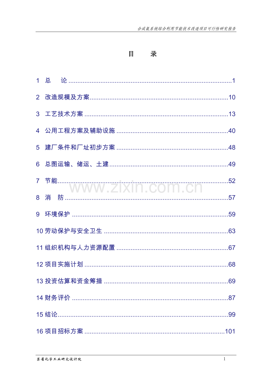 市化学工业有限公司合成氨系统综合利用节能技术改造项目可行性谋划书.doc_第2页