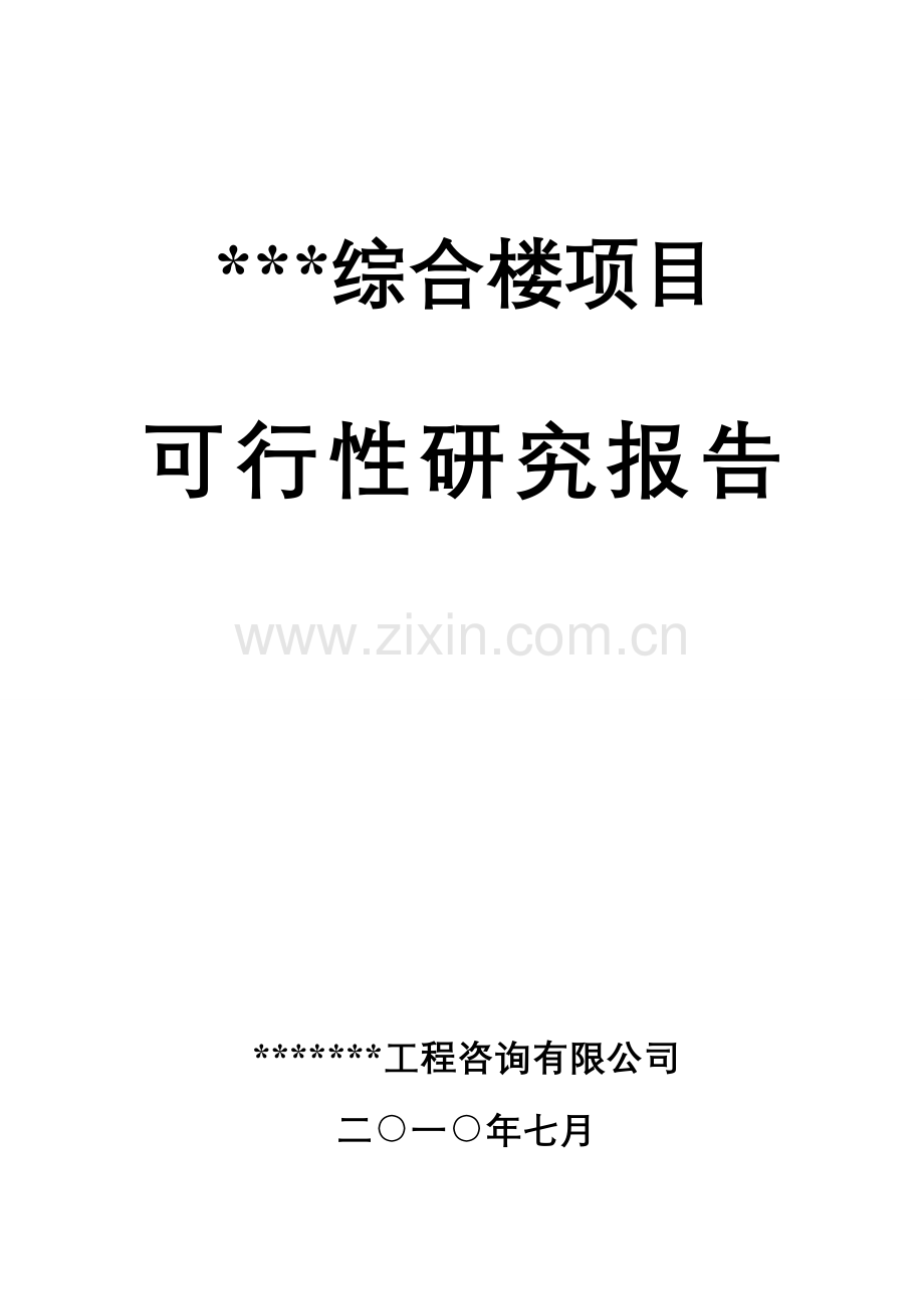 综合楼项目申请建设可行性分析报告.doc_第1页