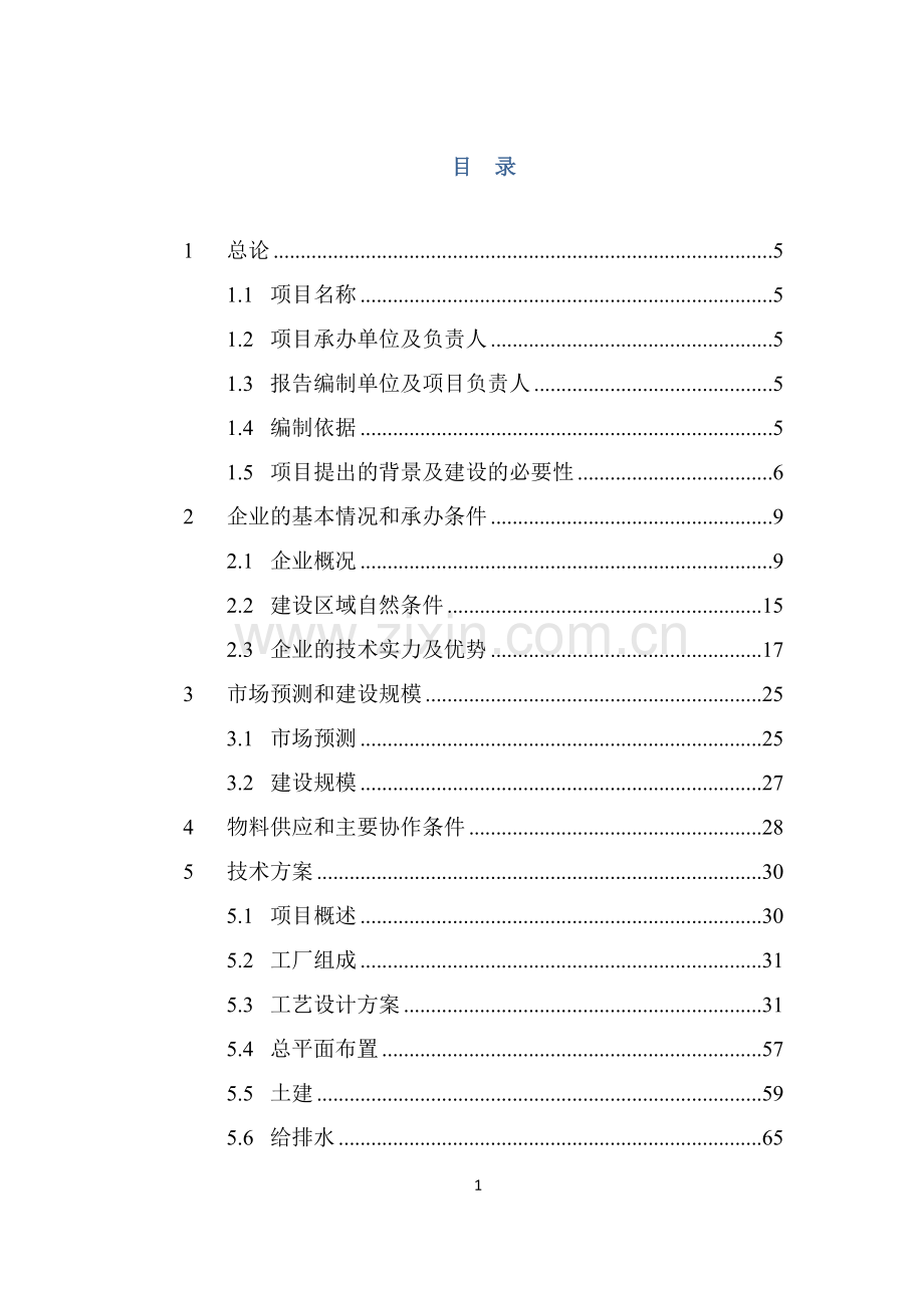 中化二建集团有限公司装备制造基地及专业公司整体搬迁项目可行性研究报告.doc_第1页