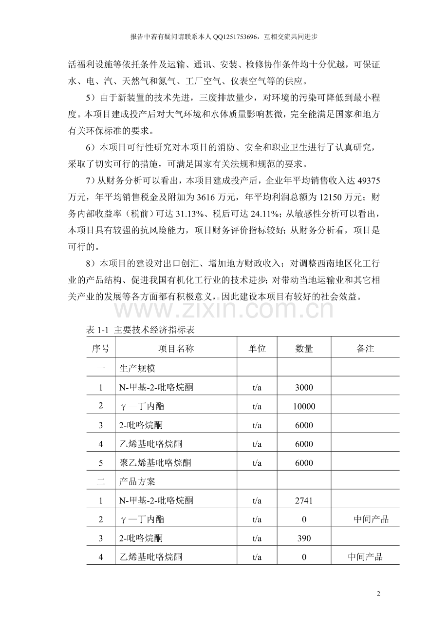 γ-丁内酯可行性分析报告(循环经济项目申报).doc_第2页