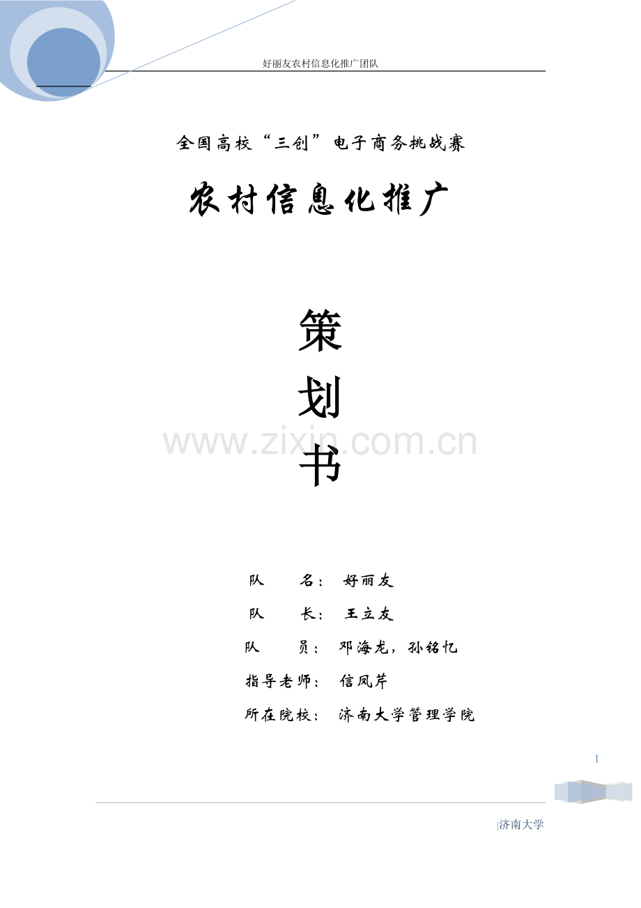 好丽友农村信息化推广方案.doc_第1页
