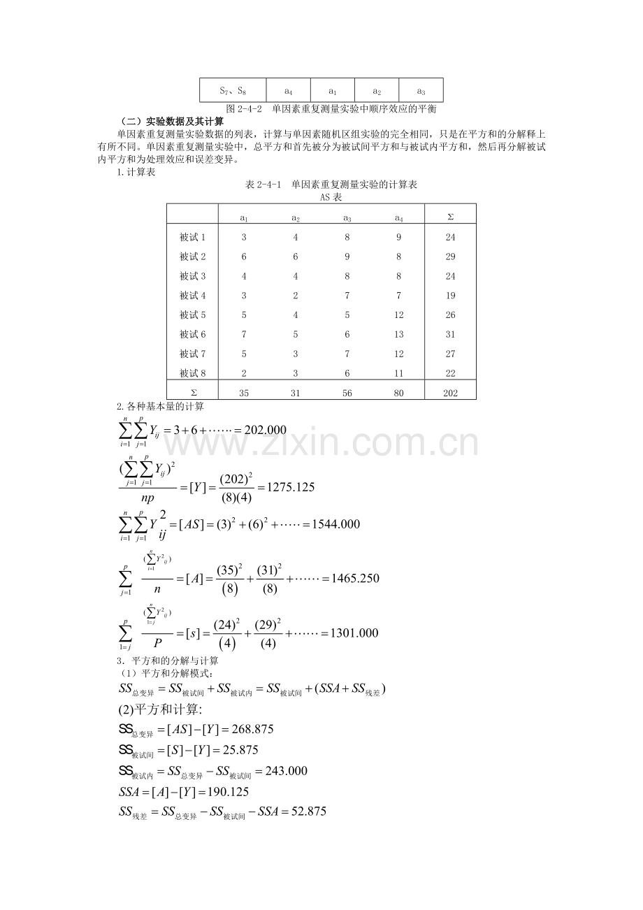 单因素重复测量设计.doc_第2页