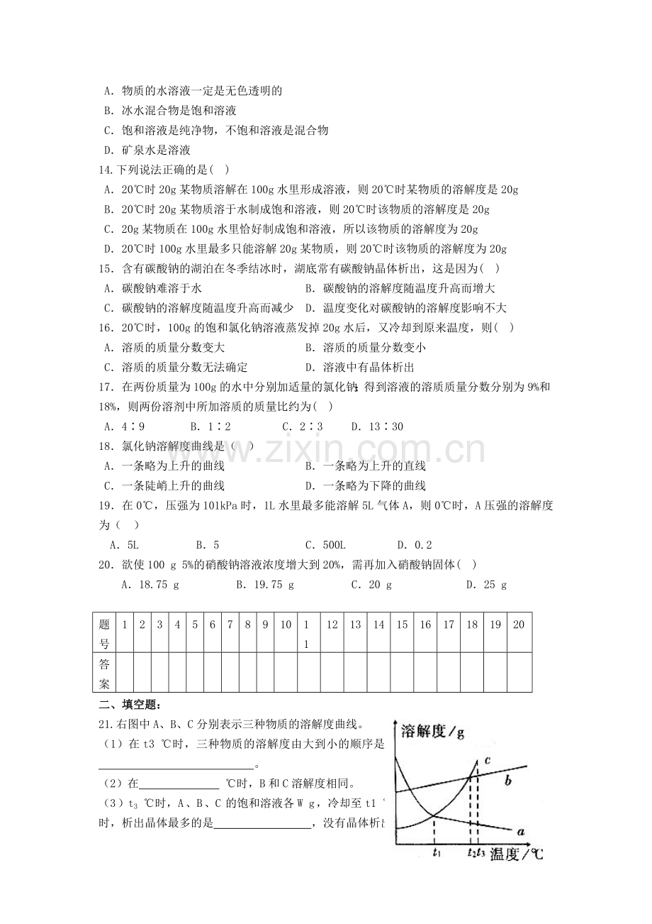 第九单元溶液测试题.doc_第2页