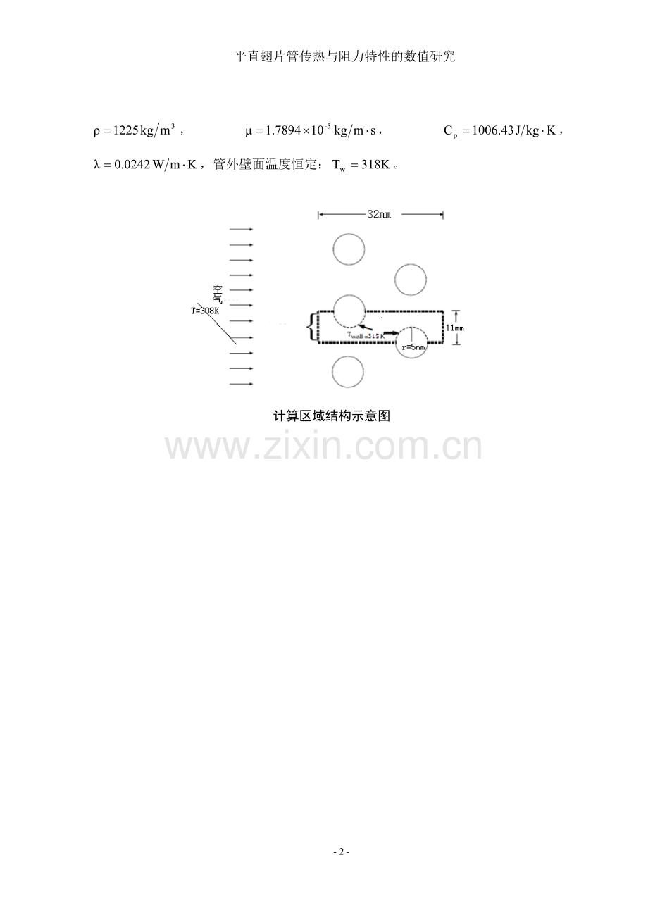 学士学位论文--平直翅片管传热与阻力特性的数值研究.doc_第2页