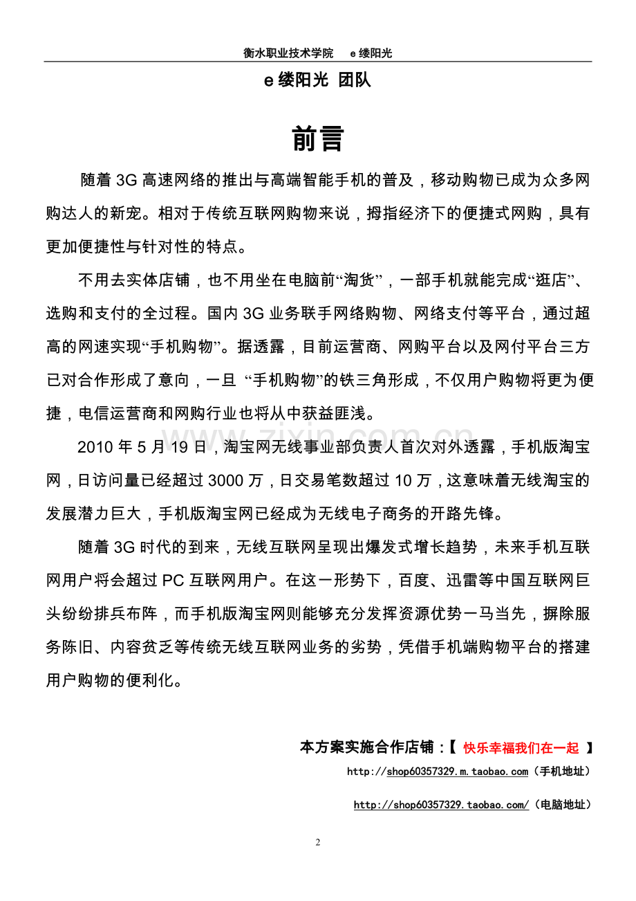 手机淘宝店铺推广和创新方案.doc_第2页