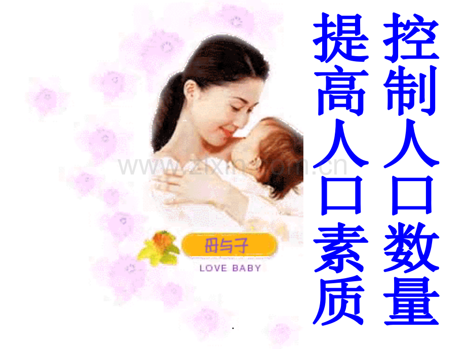 控制人口数量-提高人口素质.ppt_第1页