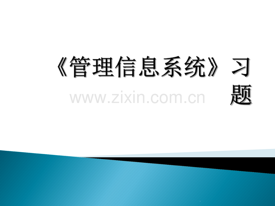 管理信息系统-习题.ppt_第1页