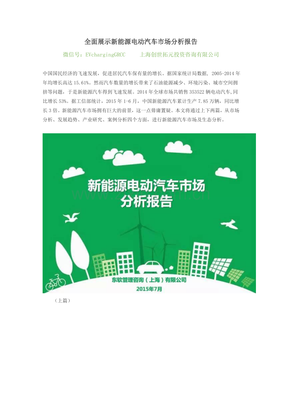 全面展示新能源电动汽车市场分析报告.doc_第1页