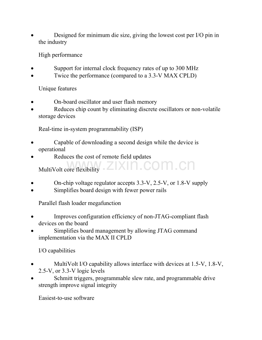 单片机外文翻译—MAX-II-CPLD系列概述及应用(英文-译文).doc_第2页