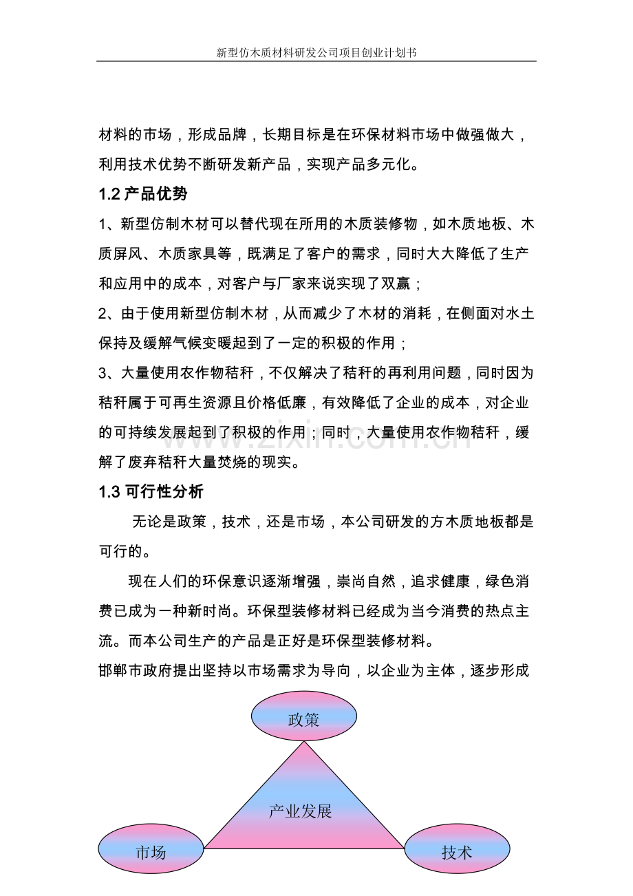 新型仿木质材料研发公司项目可行性论证报告.doc_第2页