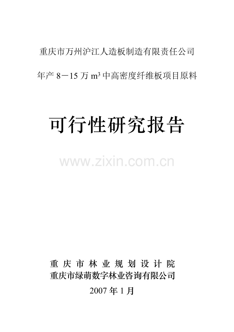 万州人造板可行性论证报告.doc_第1页