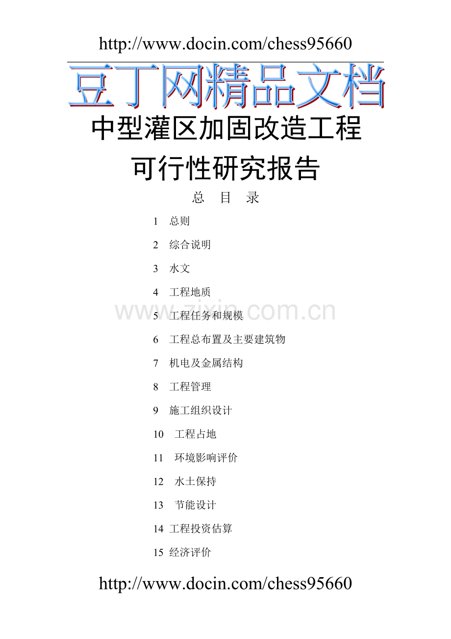 灌区加固改造可行性研究报告.doc_第1页