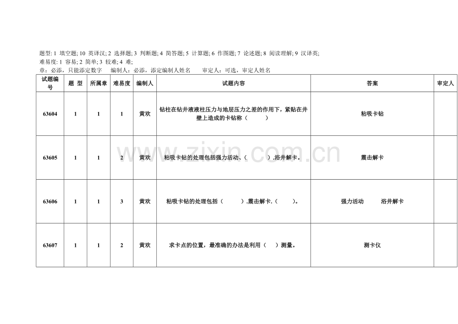 题库-钻井事故与处理题库.doc_第1页