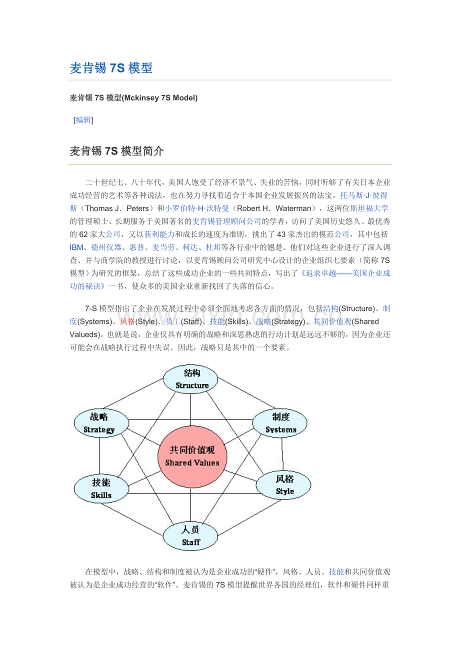 麦肯锡7S模型.doc_第1页