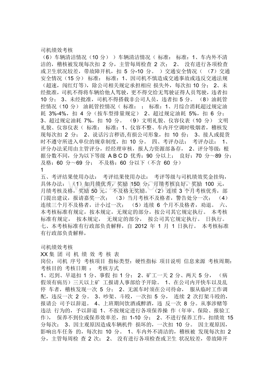 司机绩效考核标准.doc_第2页