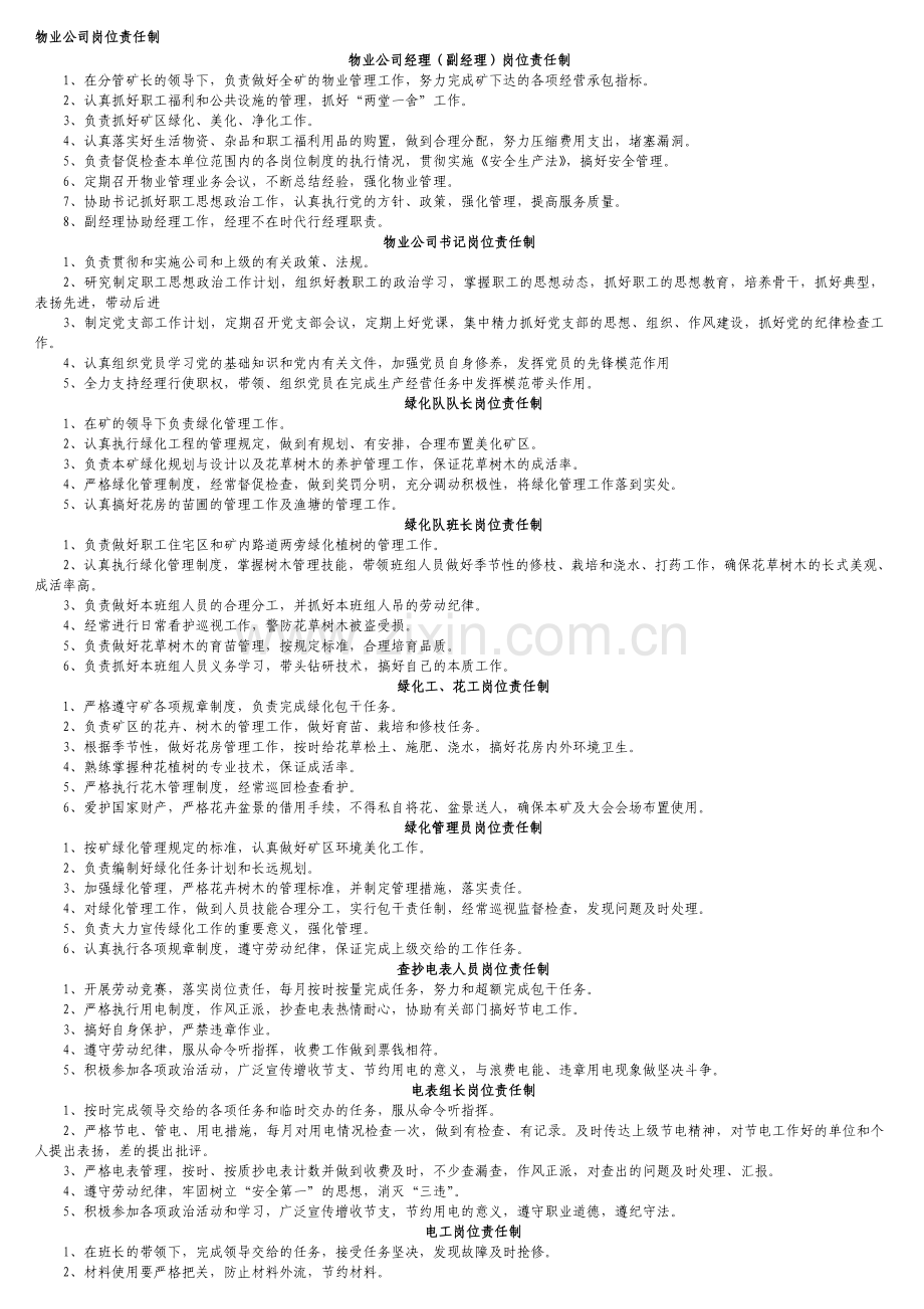 物业公司制度建设.doc_第1页