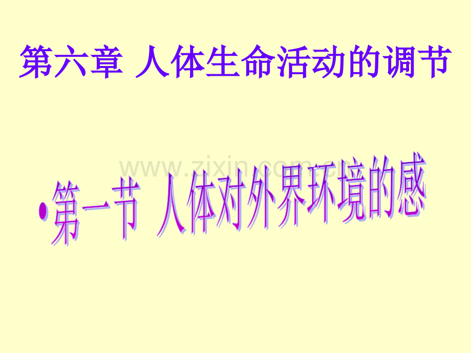 人体对外界环境的感知耳.ppt_第1页