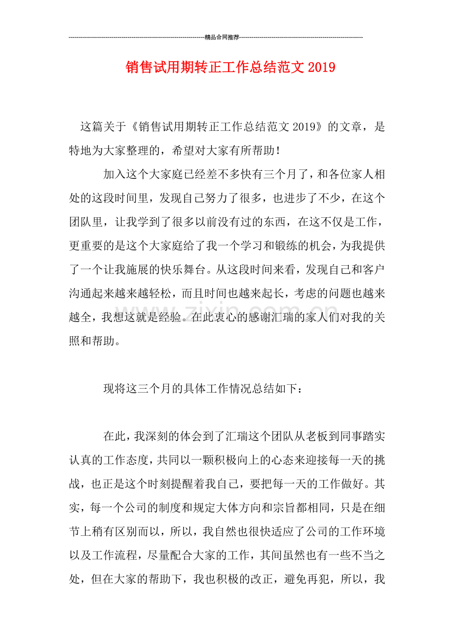 销售试用期转正工作总结范文2019.doc_第1页