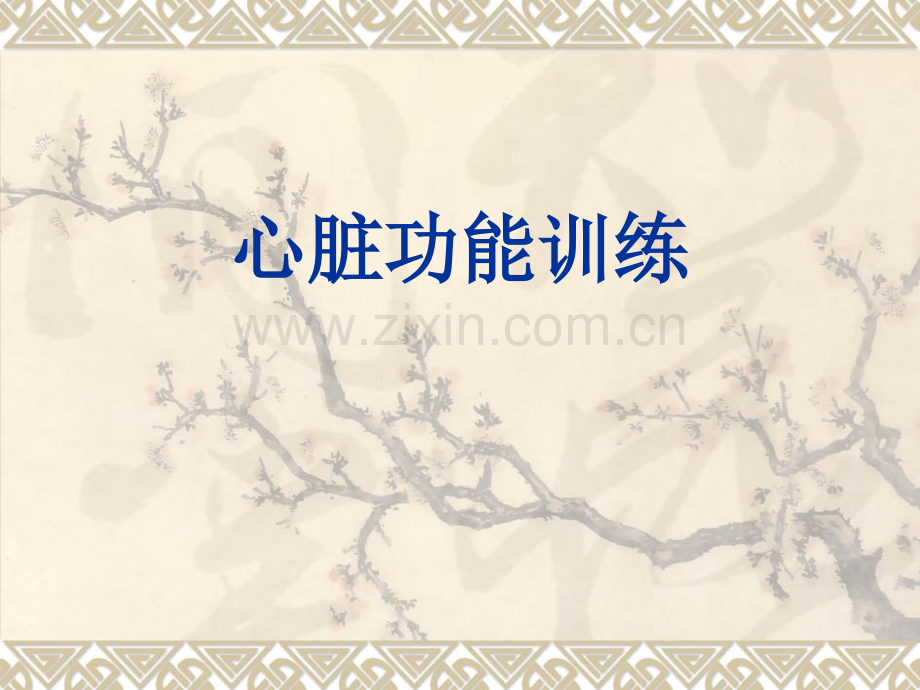 心脏功能训练2011.ppt_第1页