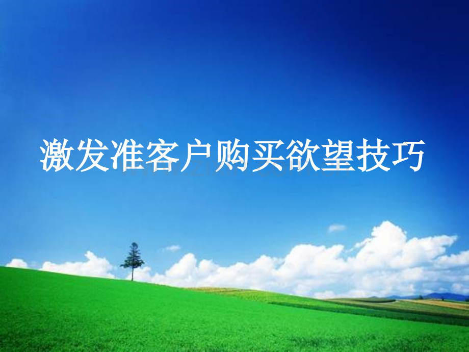激发准客户购买欲望技巧.ppt_第1页