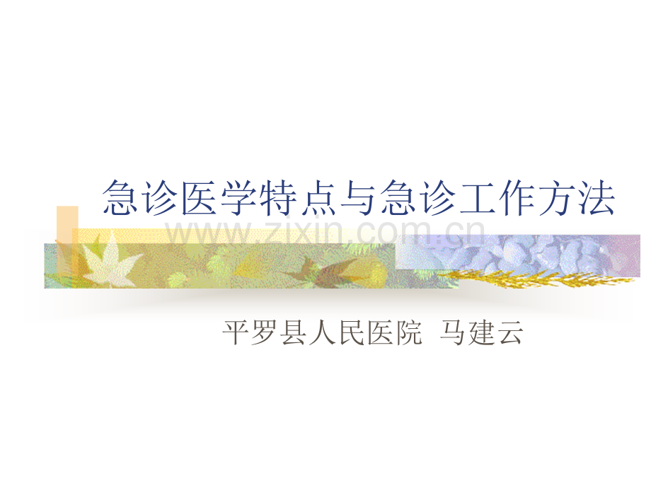 急诊医学特点.ppt_第1页