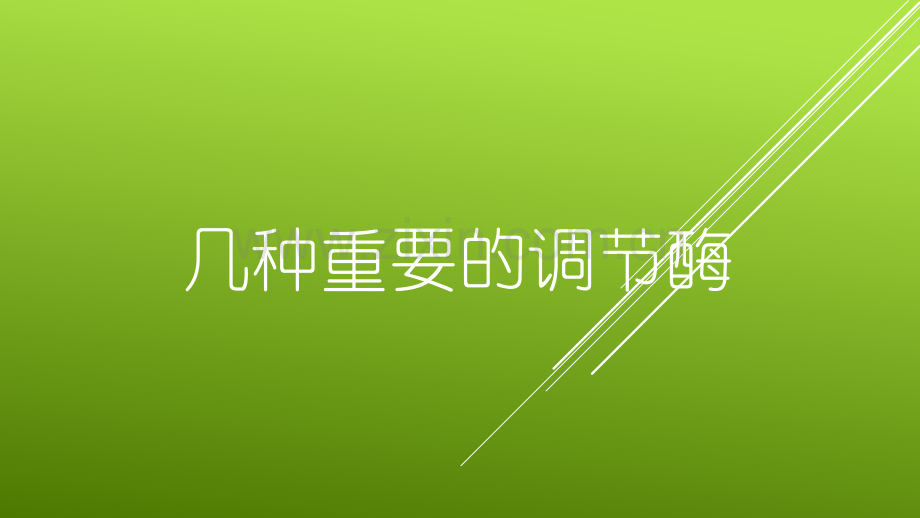 几种重要的调节酶演示课件.pptx_第1页