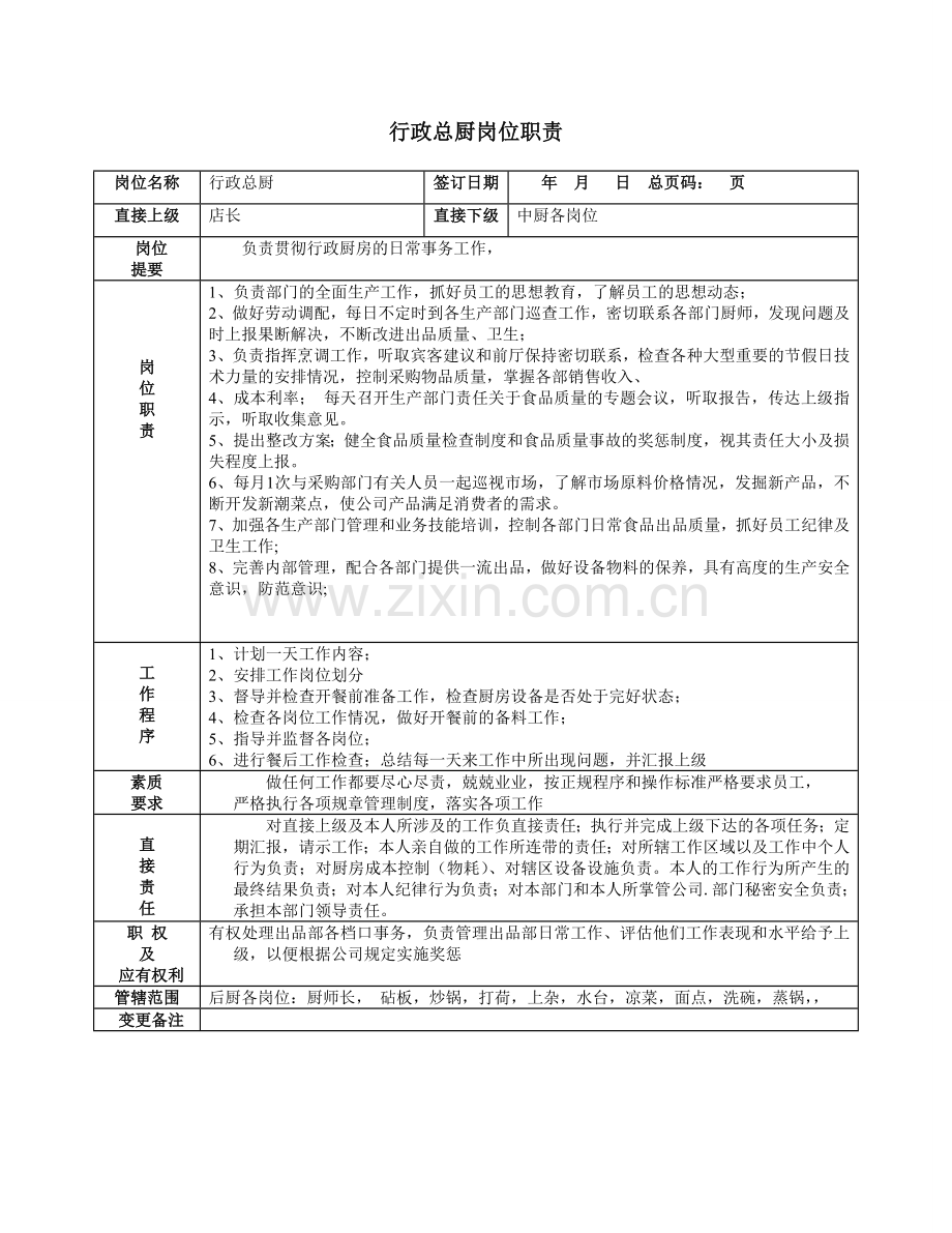 厨房岗位职责.doc_第1页