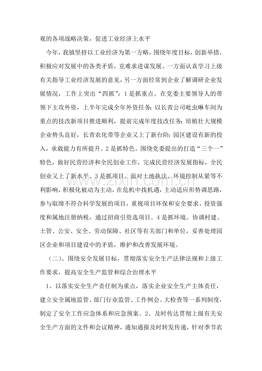 镇党委干部工作总结.doc_第2页