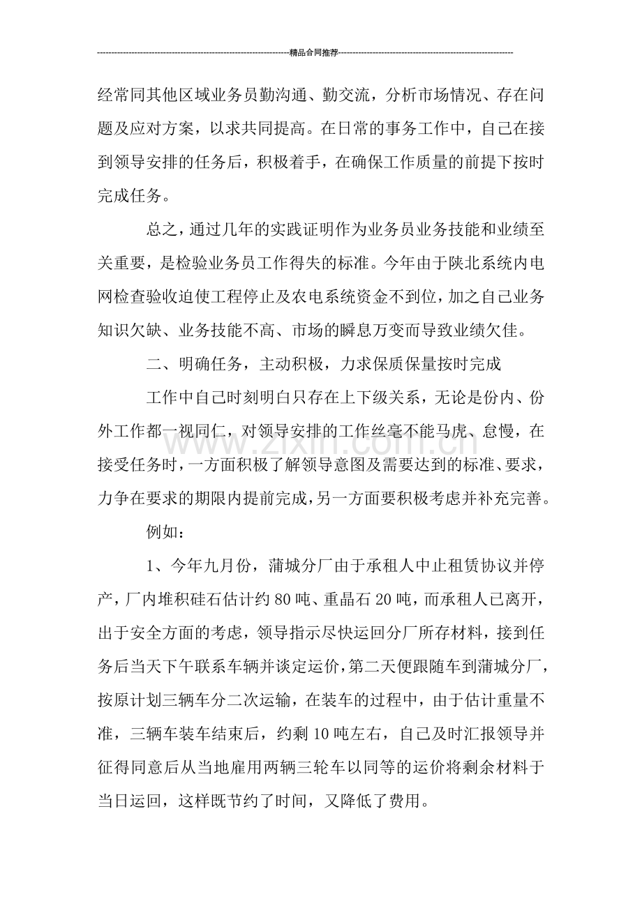 销售业务员2019工作小结范文.doc_第2页