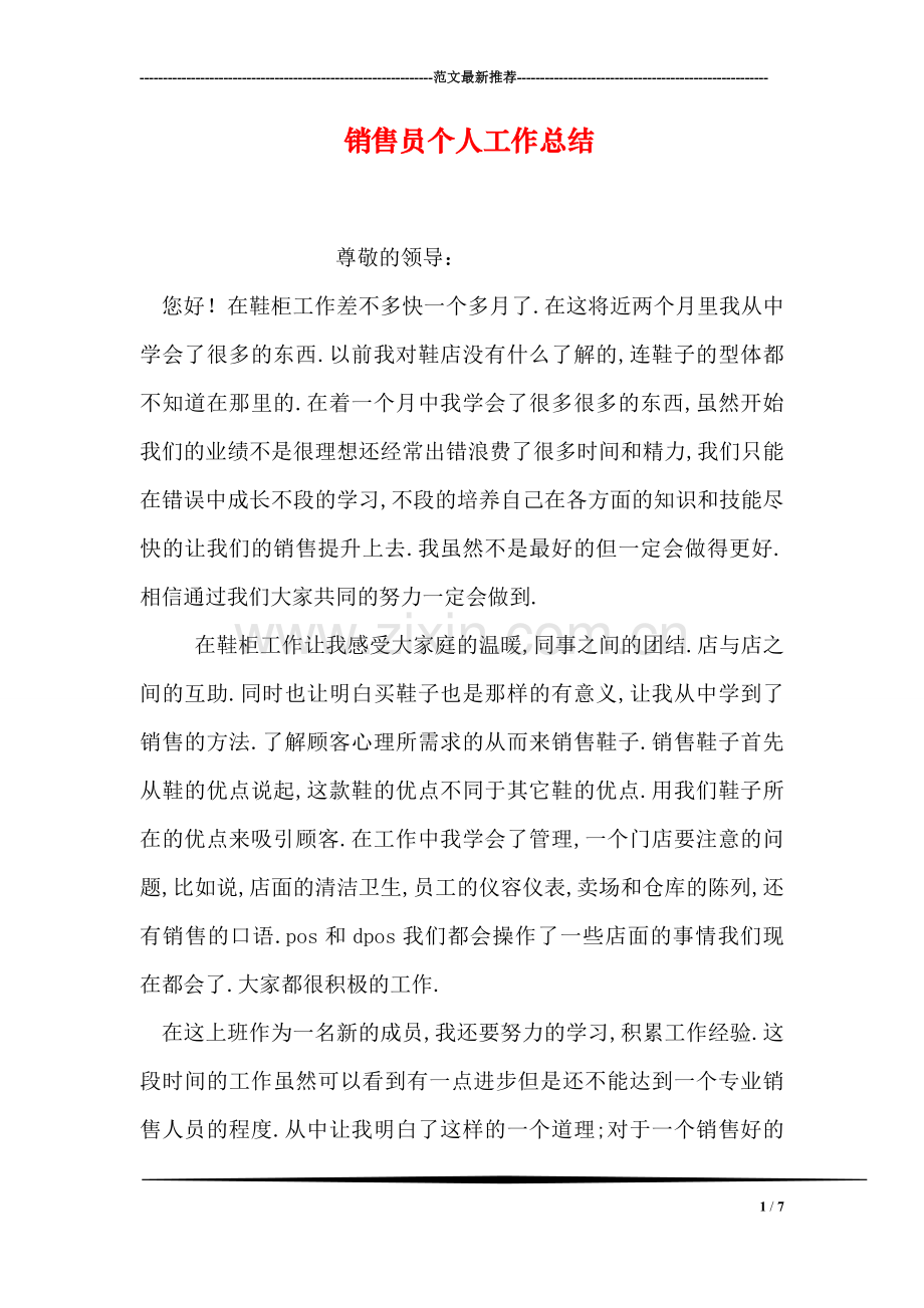 销售员个人工作总结.doc_第1页