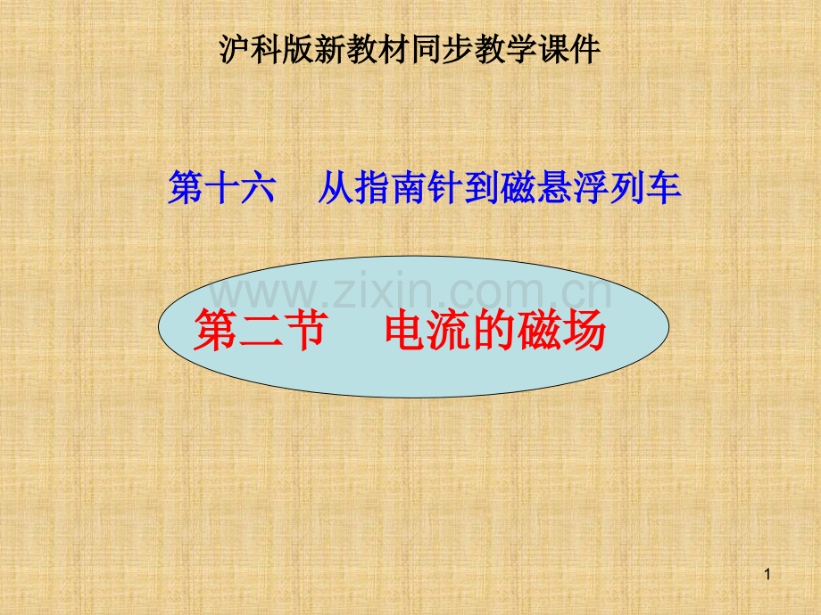 沪科版《电流的磁场》flash.ppt_第1页