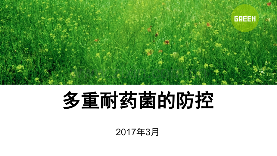 多重耐药菌的防控.ppt_第1页
