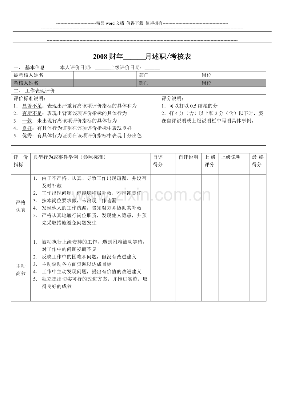 考核表(新进员工).doc_第1页